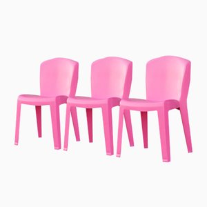 Model Evolutif ABS Stacking Chairs by Gabriele Pezzini, 1990s, Set of 3