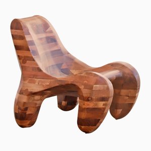 Solid Walnut 104% Lounge Chair by Max Jungblut