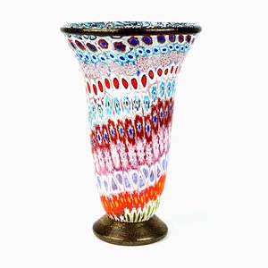 Murrina Millefiori Glass Vase by Imperio Rossi for Made Murano Glass, 2019