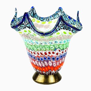 Vaso Murrina Millefiori in vetro di Imperio Rossi per Made Murano Glass, 2019