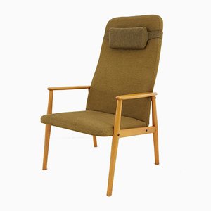 Poltrona vintage in faggio, Scandinavia, anni '70