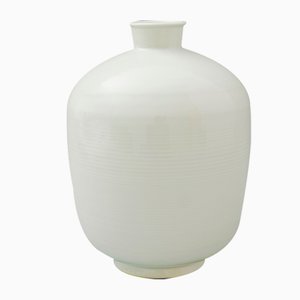 Mid-Century Ribbed Porcelain Vase by Trude Petri for KPM Berlin