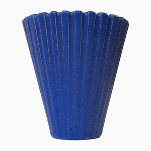 Blue Danish Ceramic Vase by Einar Johansen, 1960s