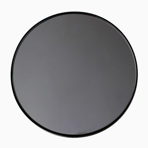 Black Tinted Orbis Round Mirror with Black Frame by Alguacil & Perkoff
