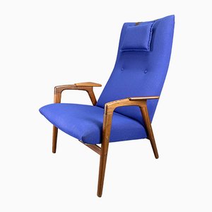 Blauer Vintage Sessel, 1960er