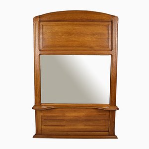 Antique Oak Mantel Mirror by Mathieu Gallerey