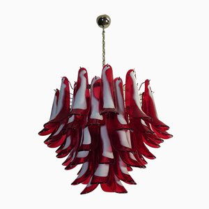 Italian Glass Chandelier from Mazzega, 1983