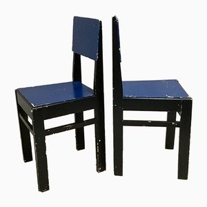 Juego de sillas de comedor holandesas vintage