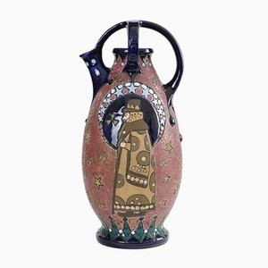 Jarrón antiguo de cerámica de Amphora / Riessner, Stellmacher, & Kessel