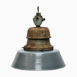 Lampada vintage in ferro e ghisa, anni '50