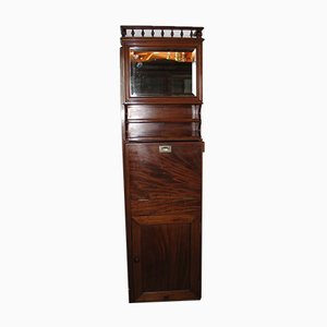 Vintage Mahogany Vanity Cabinet with Wash Basin