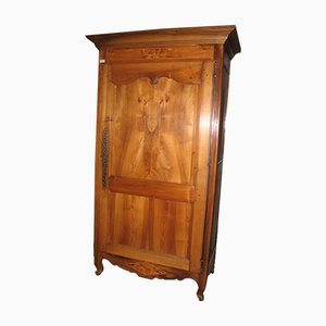 Grande Armoire Style Louis XV en Noyer et Frêne, 19ème Siècle