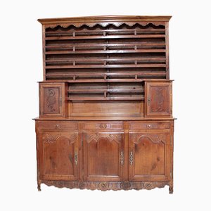 Large 19th Century Cherry Wood and Oak Cabinet