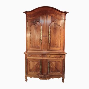 Armoire Style Louis XV Antique en Noyer