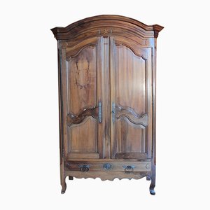 Antique Louis XV Walnut Wardrobe