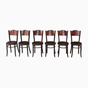 Chaises de Bistrot Vintage, Set de 6