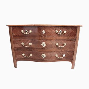 Antique Walnut Veneer, Cherry, and Oak Dresser