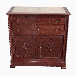 Petite Commode Antique en Acajou