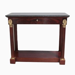 Antique Empire Mahogany Console Table