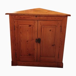 Commode d'Angle Antique en Pin