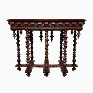 19th Century Renaissance Style Oak Planter Table