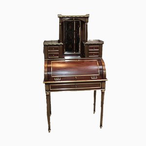 Antique Mahogany Veneer Secretaire