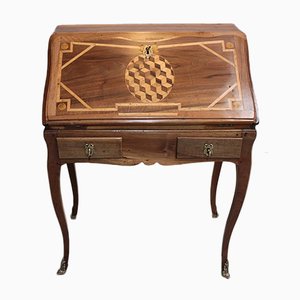 Bureau Style Louis XV Antique en Noyer