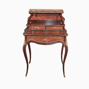 Antique Rosewood Veneer Bonheur du Jour Desk