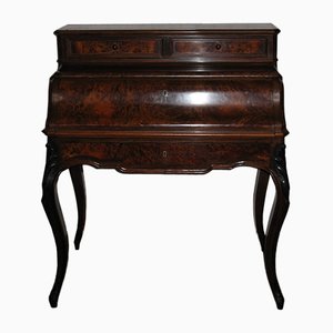 Antique Louis XV Style Rosewood and Maple Burr Desk