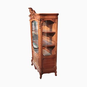 Vitrine Rocaille Vintage en Noyer