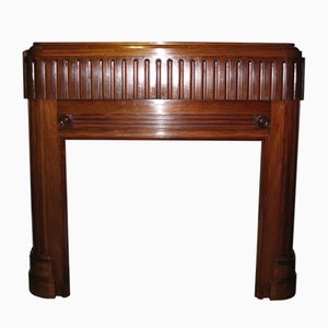 Art Deco Mahogany Entourage Chimney