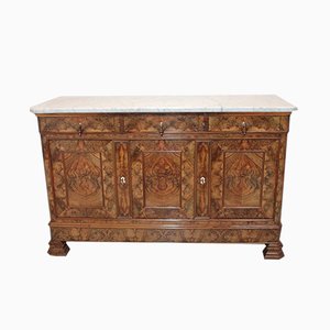 Credenza vintage impiallacciata in noce