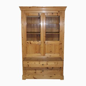 Mueble comercial antiguo de madera de pino