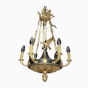 Lustre Empire Antique en Bronze