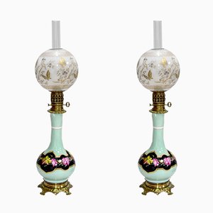 Antique Table Lamps, Set of 2