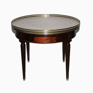 Vintage Louis XVI Style Mahogany and Leather Coffee Table