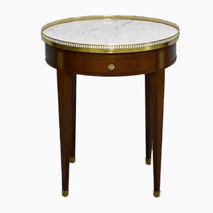 Table d'Appoint Tambour Antique de Style Louis XVI