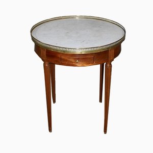 Table Bouillotte Style Louis XVI Vintage en Acajou