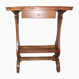 Tavolino antico in legno di betulla
