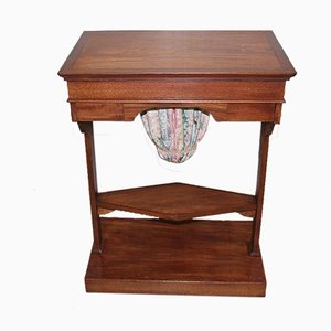 Antique Mahogany and Mahogany Veneer Sewing Table