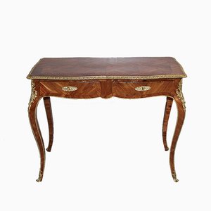 Table Console Antique en Marqueterie