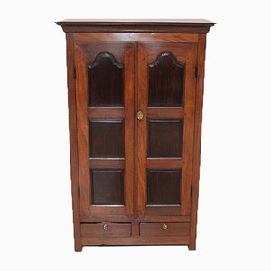 Small Antique Indian Rosewood and Mahogany Spices Cabinet