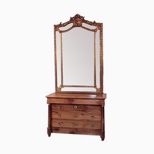 Miroir 19e Siècle en Bois Doré