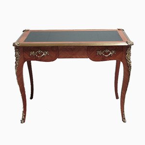 Vintage Louis XV Style Rosewood Veneer Desk