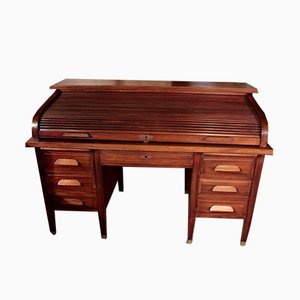 Mid-Century Schreibtisch aus Mahagoni, 1950er