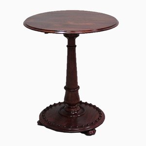 Antique English Pedestal Side Table