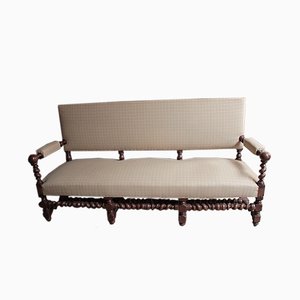 Vintage Sofa mit Gestell aus Eiche