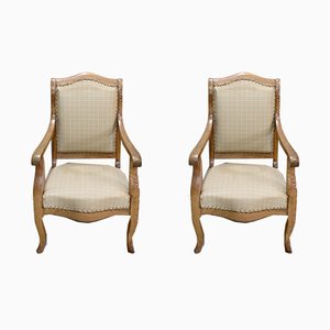 Set of Small Antique Louis Philippe Armchairs