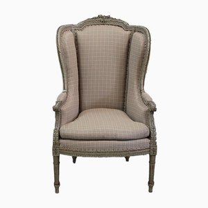 Louis XVI Sessel aus Stoff mit Muster