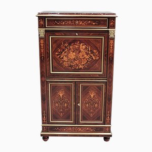 Antique Napoleon III Violet and Rosewood Secretaire